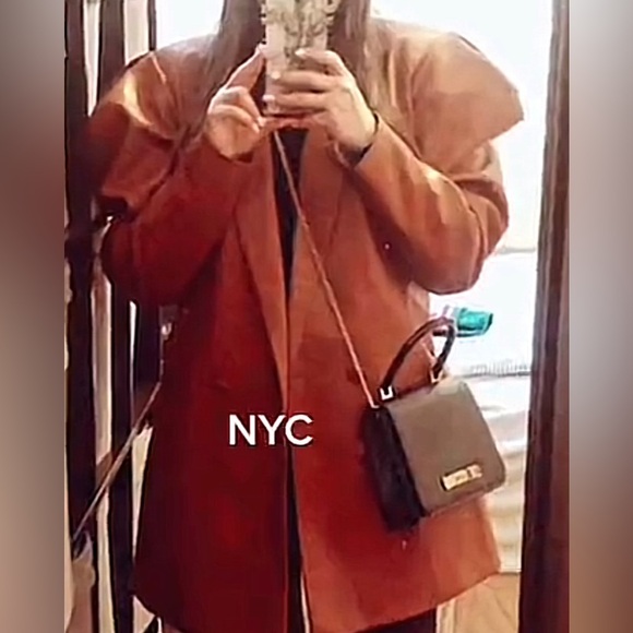 Leather blazer (oversized ) in a good way - Picture 4 of 4